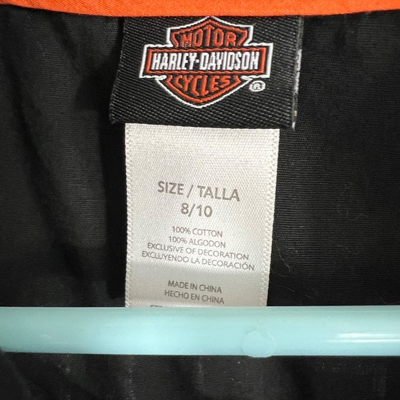 🚫SOLD! 🏍️|•HARLEY-DAVIDSON•| Kid's Cool HD Shirt Size 8-10 - Picture 6 of 10